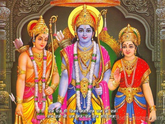 Lord Rama,Lord Lakshmana And Goddess Sita