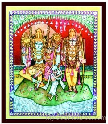 Lord Rama,Lord Lakshmana And Goddess Sita Image