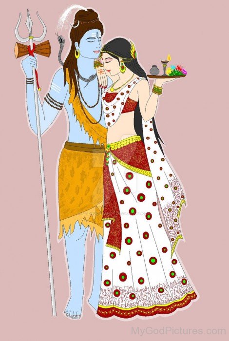 Lord Shiva And Goddess Parvati Photo