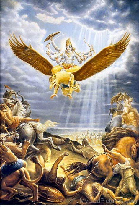 Lord Vishnu Mount On Garuda