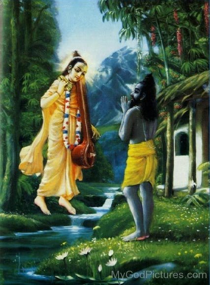 Narada Muni And Veda Vyasa