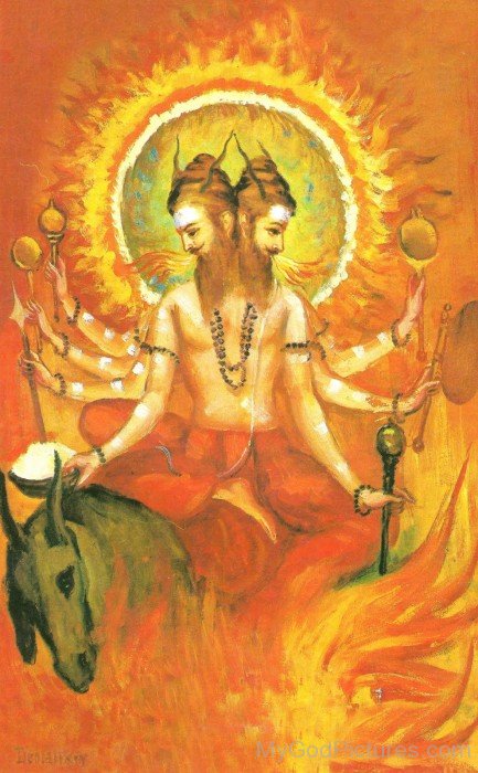 Painting Of Agni