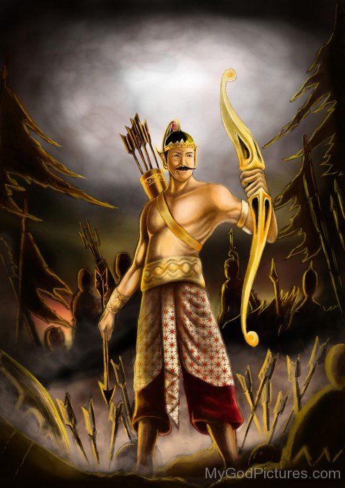Painting Of Arjuna