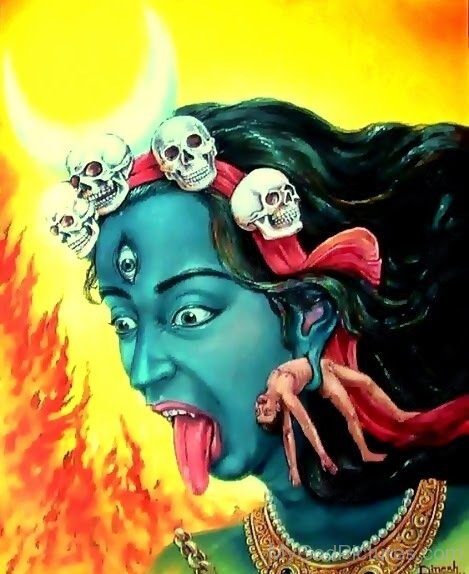 Painting Of Goddess Bhairavi