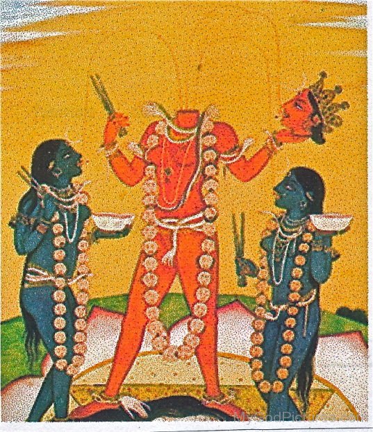 Painting Of Goddess Chhinnamasta