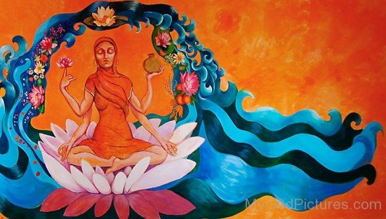 Painting Of Goddess Ganga