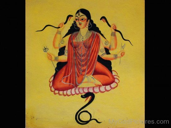 Painting Of Goddess Manasa