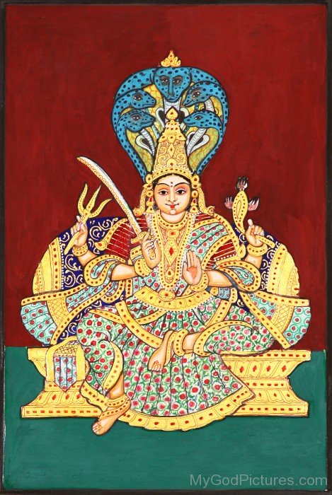 Painting Of Goddess Mariamman