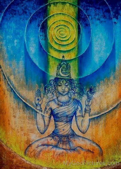 Painting Of Goddess Tripura Sundari