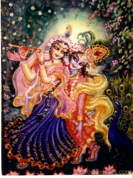 Painting Of Radha And Krishna