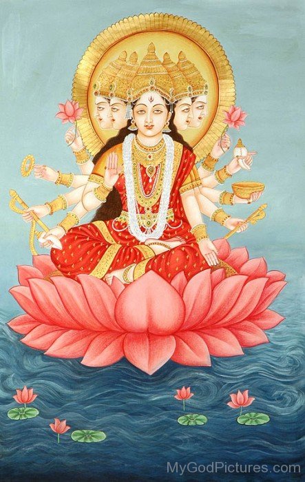 Photo Of Goddess Gayatri