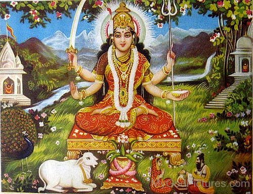 Photo Of Goddess Santoshi