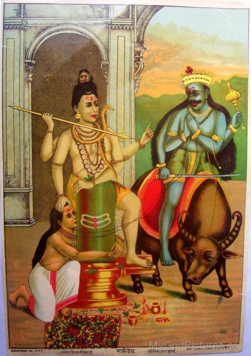 Photo Of Lord Shiva And Markandeya