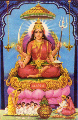 Picture Of Goddess Santoshi