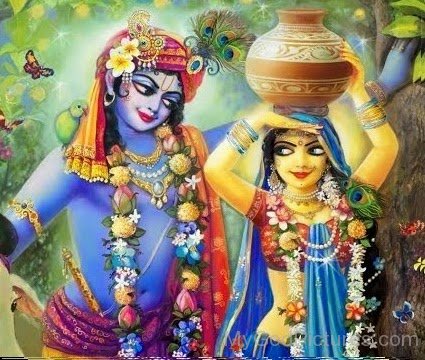 Picture Of Lord Krishna And Goddess Radha