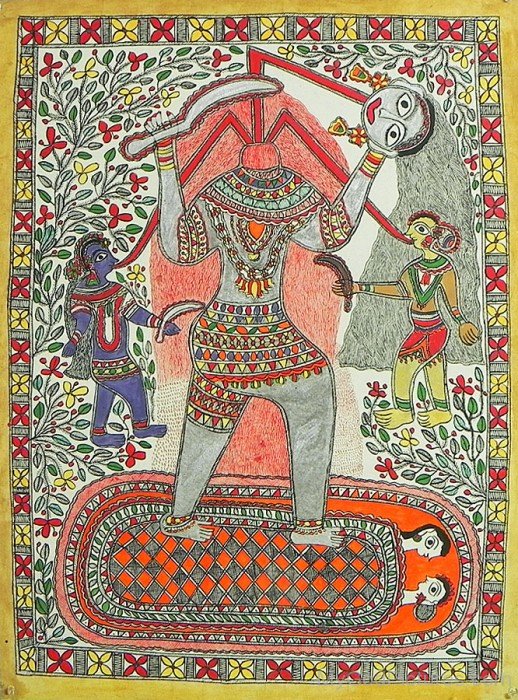 Portrait Of Goddess Chhinnamasta