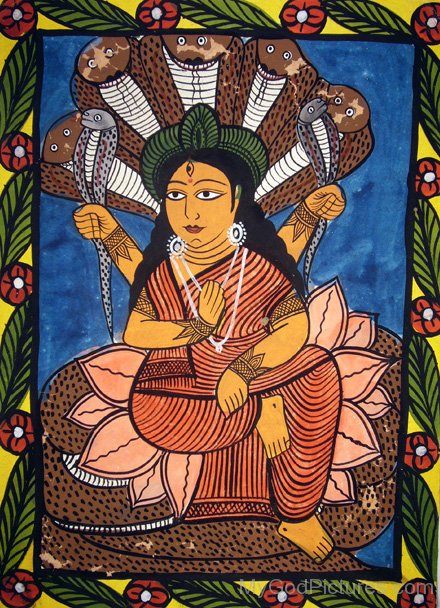 Portrait Of Goddess Manasa