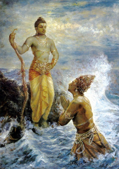 Samudra Greets Lord Rama
