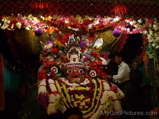 Sculpture Of Akash Bhairav