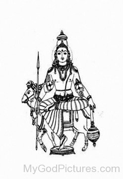 Sketch Of Lord Mangala