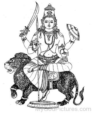 Sketch Of Lord Rahu