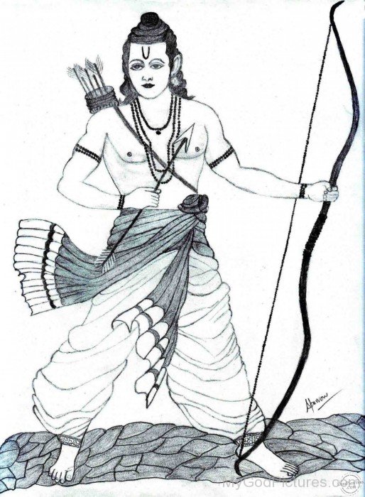 Sketch Of Lord Rama