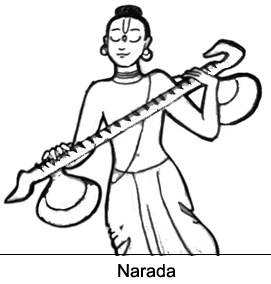 Sketch Of Narada Muni