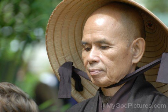 Thich Nhat Hanh Wearing Cap