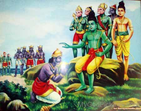 Vibhishan Greets Lord Rama