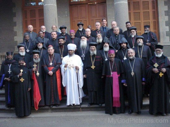 Abune Paulos With Orthodox Christians