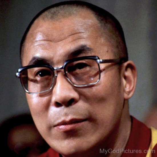 Dalai Lama Tenzin Gyatso Closeup