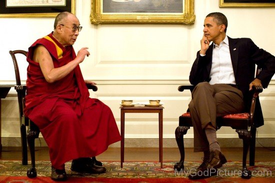 Dalai Lama With Barack Obama