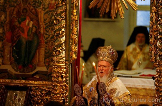 Ecumenical Patriarch Bartholomew I Praying