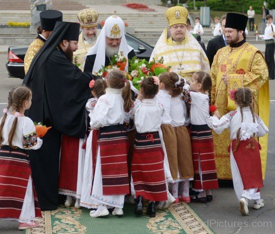 Kirill I With Childrens