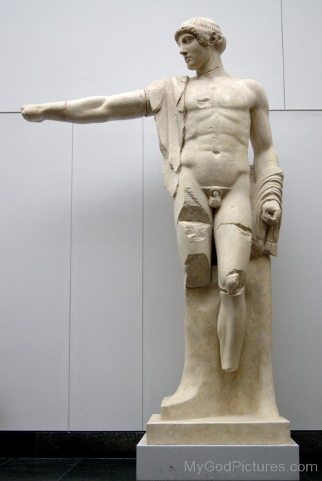 Lord Apollo White Statue