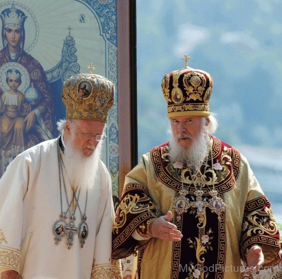 Orthodox Patriarchs Bartholomew I and Alexei II