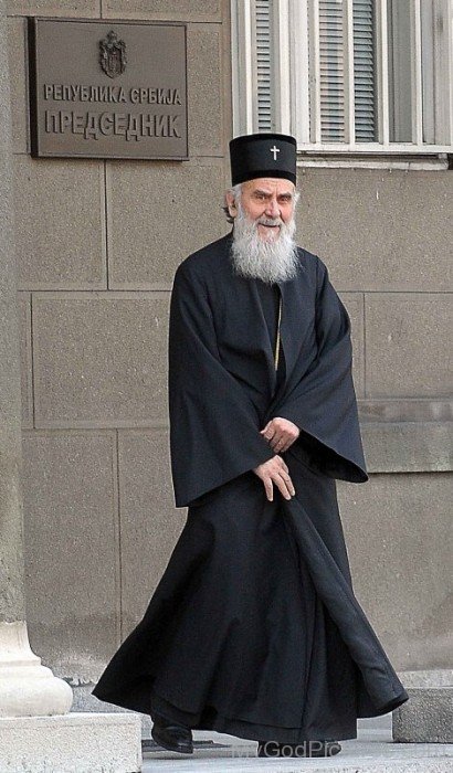 Patriarch Irinej Next To The Precidency
