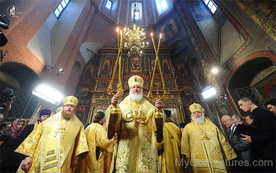 Patriarch Kirill I In Church