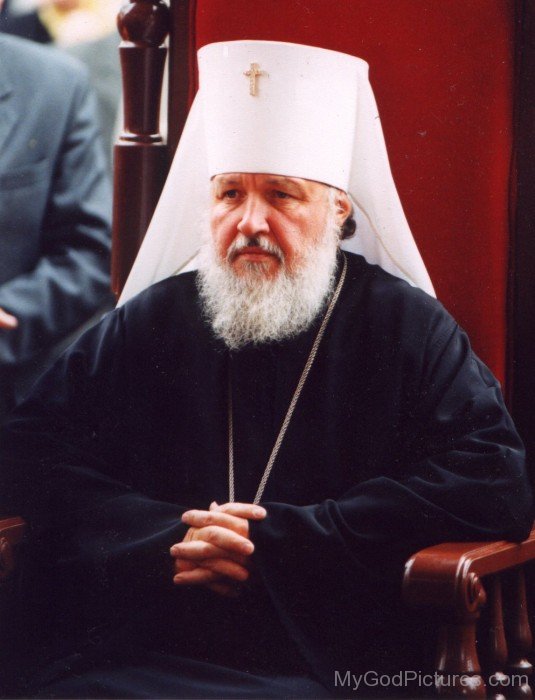 Patriarch Kirill I On Chair