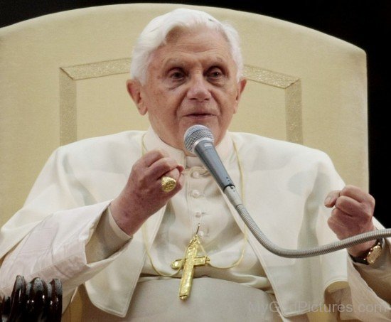 Pope Benedict XVI Addressing
