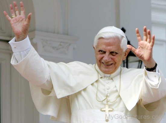 Pope Benedict XVI Rasing Hands