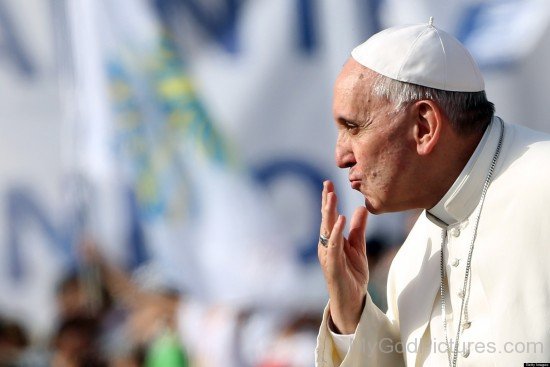  Pope Francis Flying Kissing Devotees