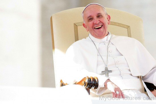 Pope Francis On Chair
