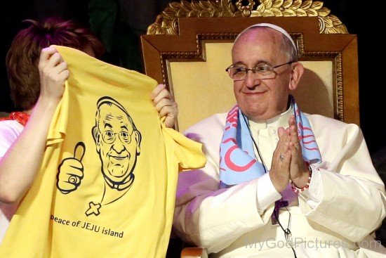 Pope Francis On T-Shirt