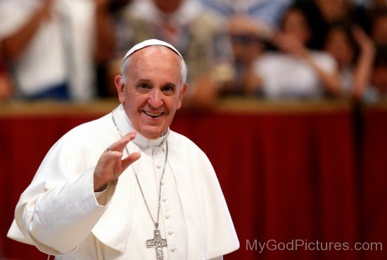 Pope Francis Wearing Cross Locket