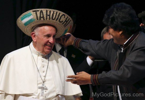 Pope Francis Wearing Hat