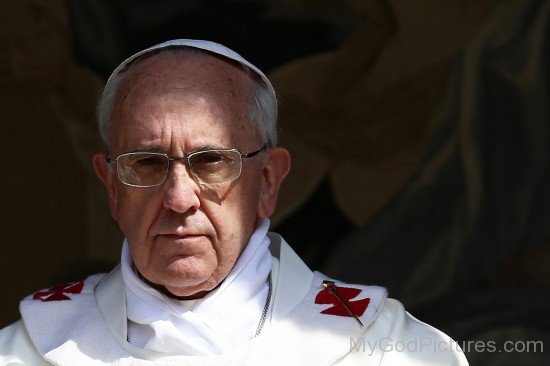 Pope Francis Wearing Spectacles