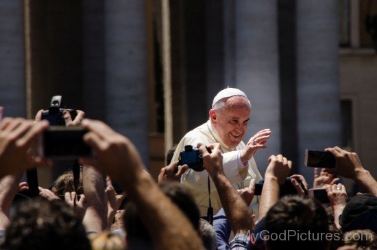 Pope Francis With Devotees