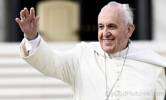 Pope Francis Without Zucchetto