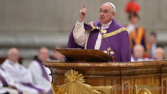 Pope Saint Francis Addressing